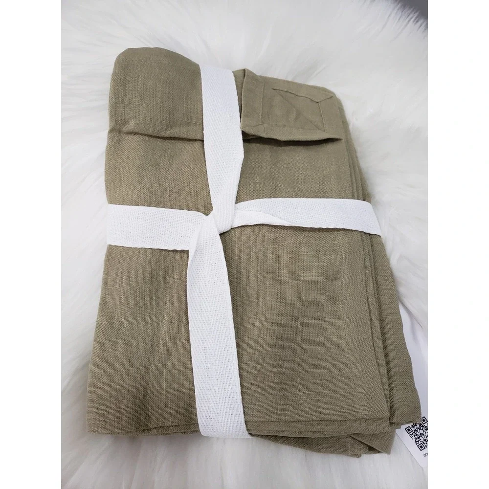 NEW SMALL FLAW Quince European Linen Napkins‎ Set 4 Pack Color is Aloe One Size